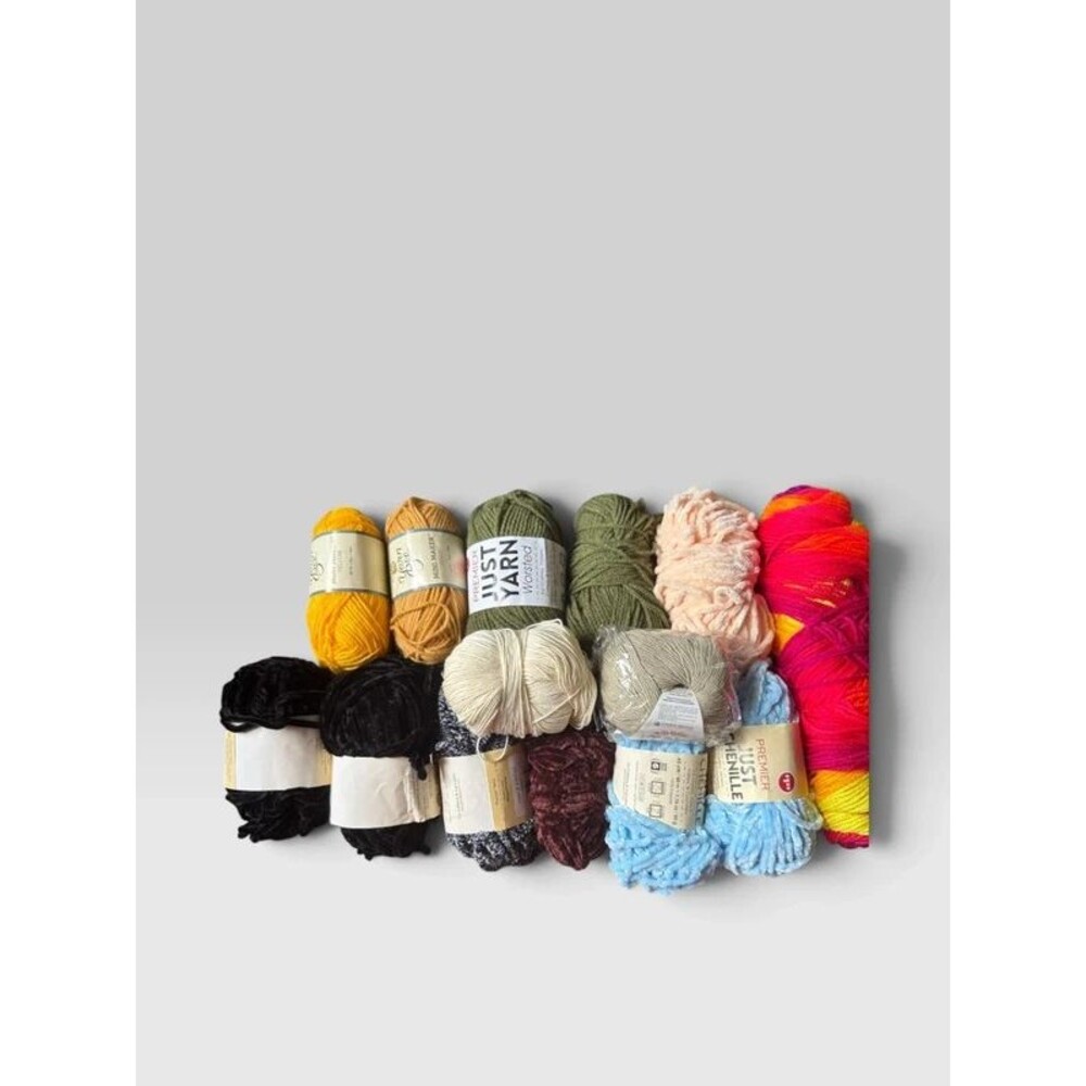 Assorted Yarn Lot - Various Colors, Weights and Textures